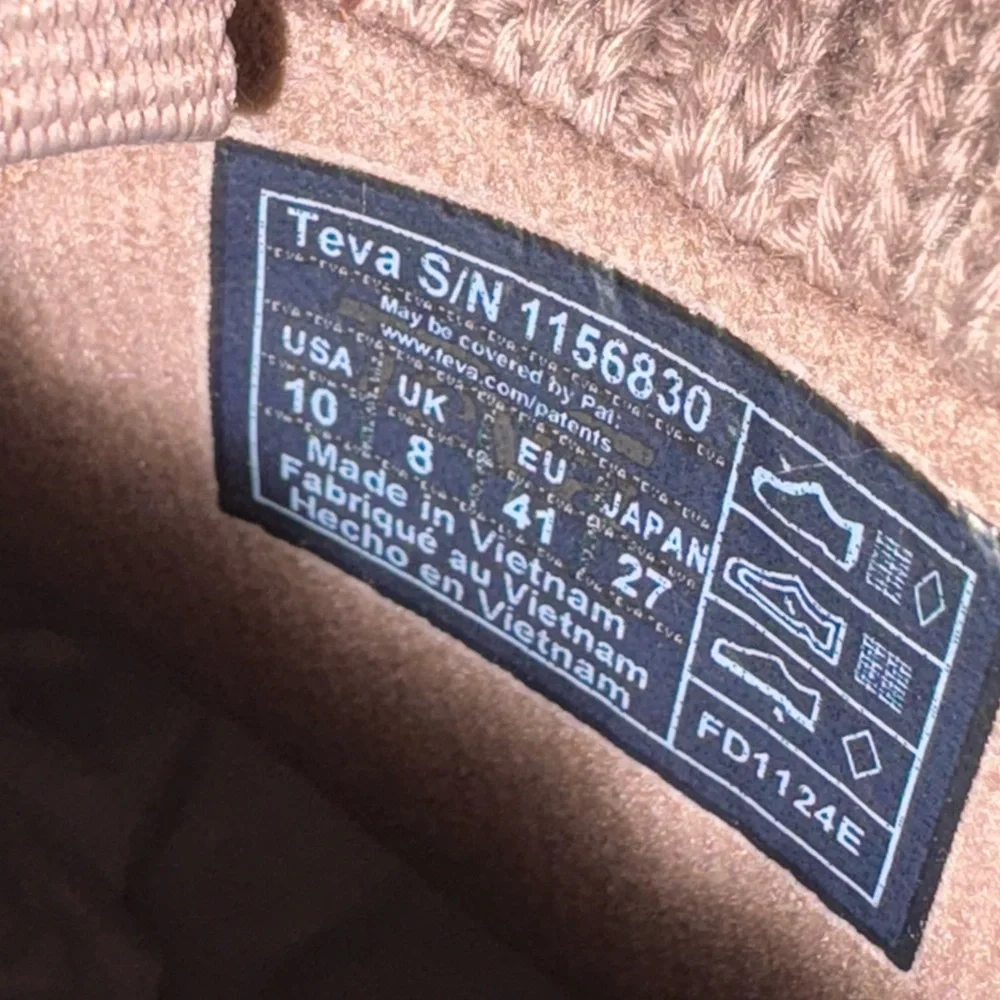 Teva Beige Quilted Ankle Boots - Picture 2 of 5